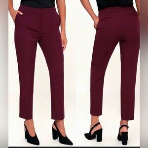Express Deep Burgundy Trousers
